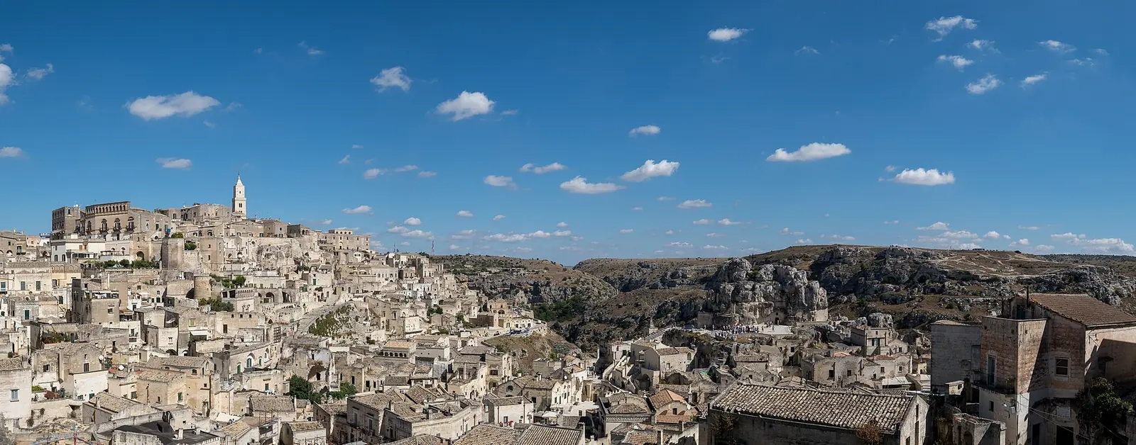 Urban landscape of the Sassi in Matera