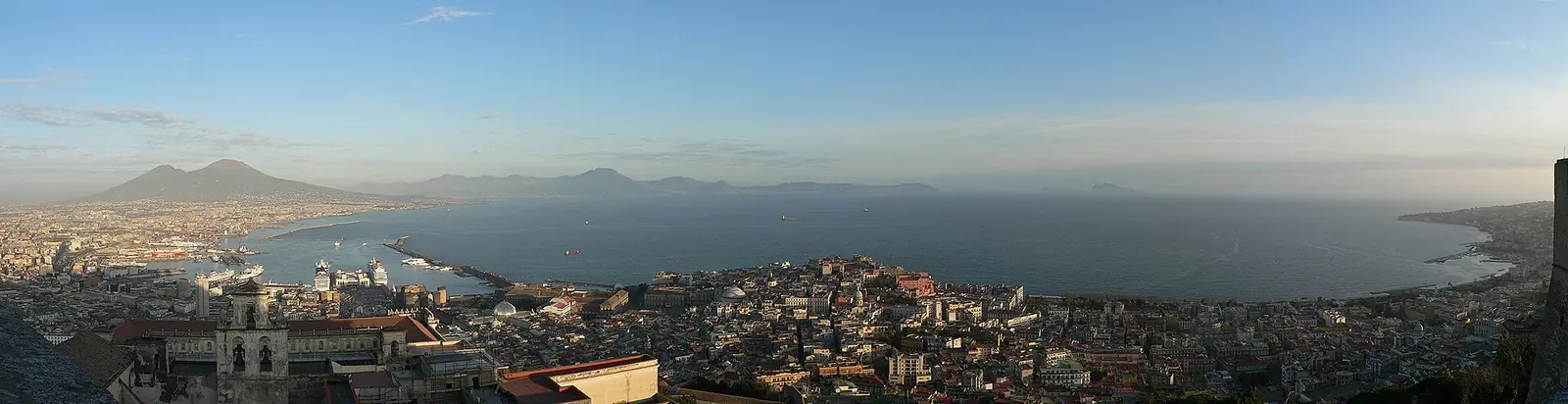 View of Naples from Castel Sant’Elmo; destination photograph